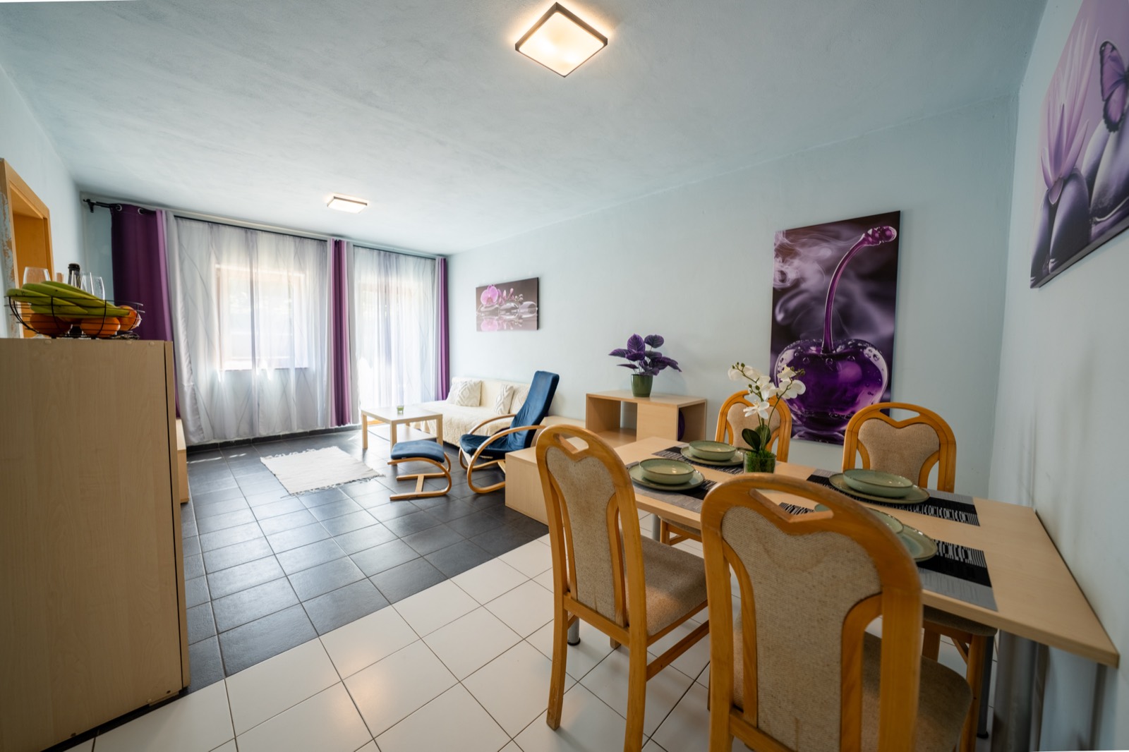 Útulný interiér apartmánu Pramen